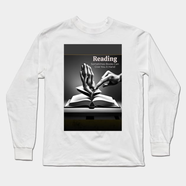 Reading Hands Poster Long Sleeve T-Shirt by SardyHouse